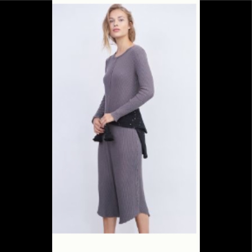 Sasha Ribbed MIDI Dress Anthropologie Size Medium